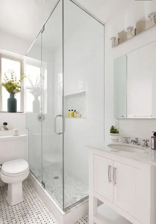 Small bathroom layout ideas from NYKB