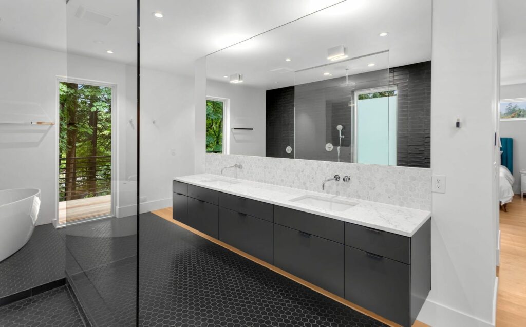 large bathroom vanity