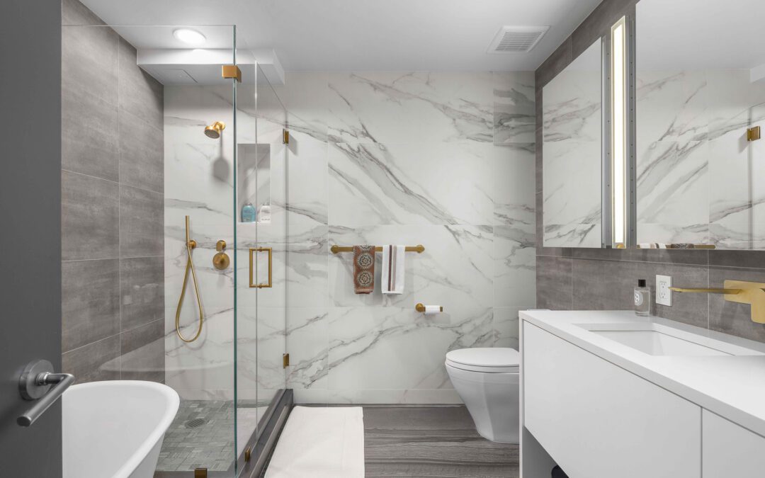 Benefits and Considerations for using floor-to-ceiling tiling in a bathroom