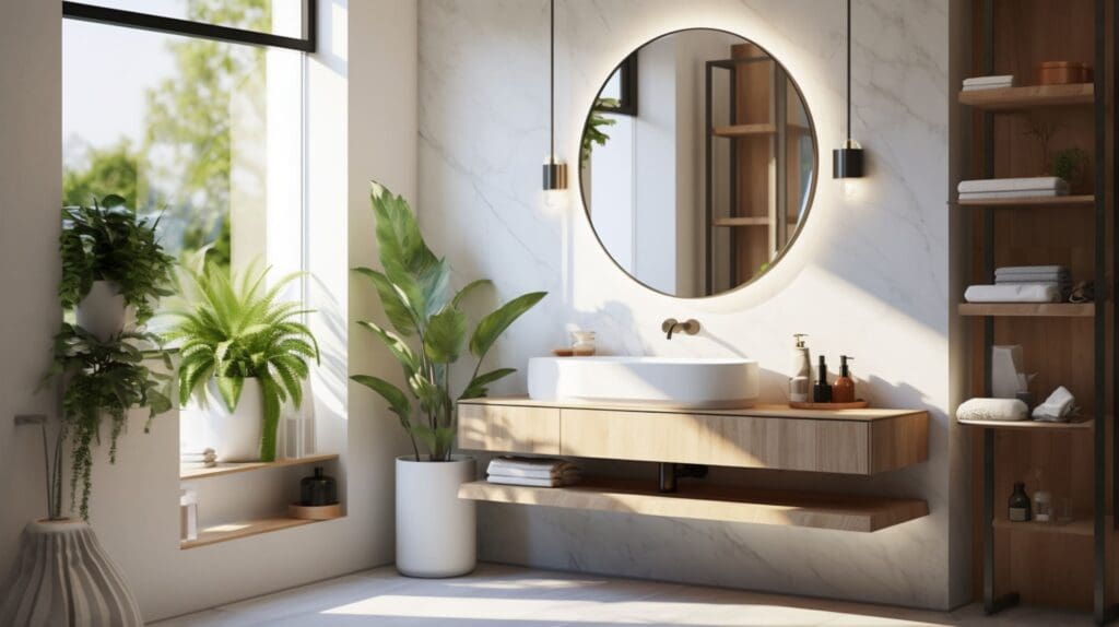 How to Choose a Bathroom Vanity that's floating explained by NYKB