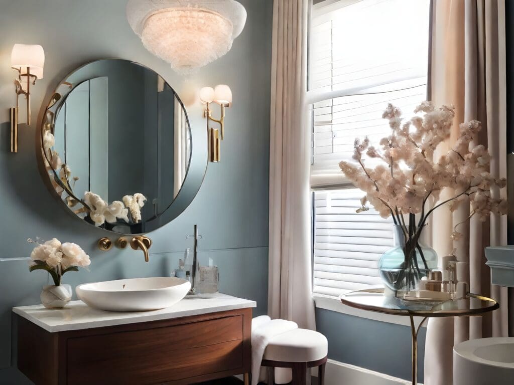 How to Choose a Bathroom Vanity for your powder room explained by NYKB