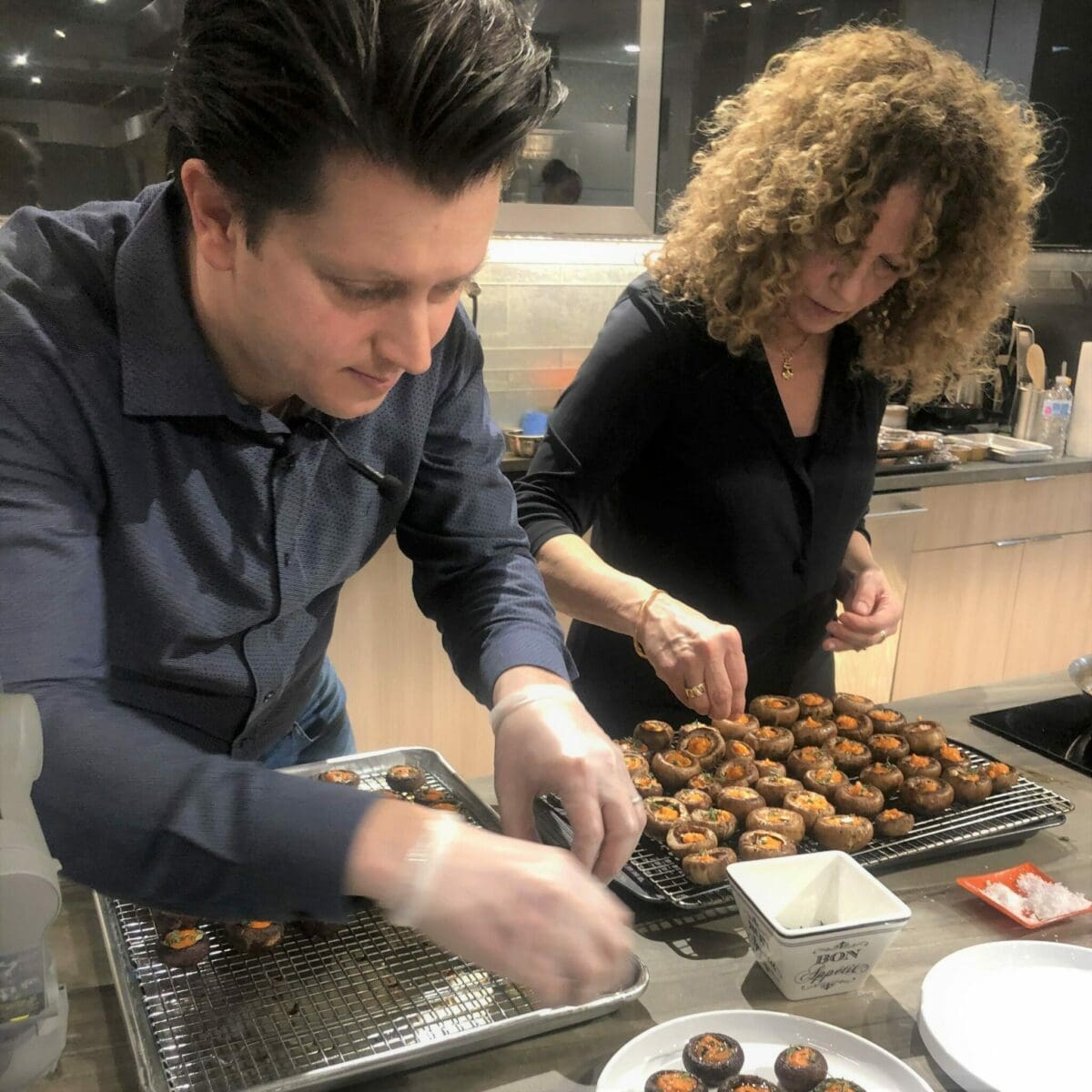Cooking demonstration at NYKB showroom