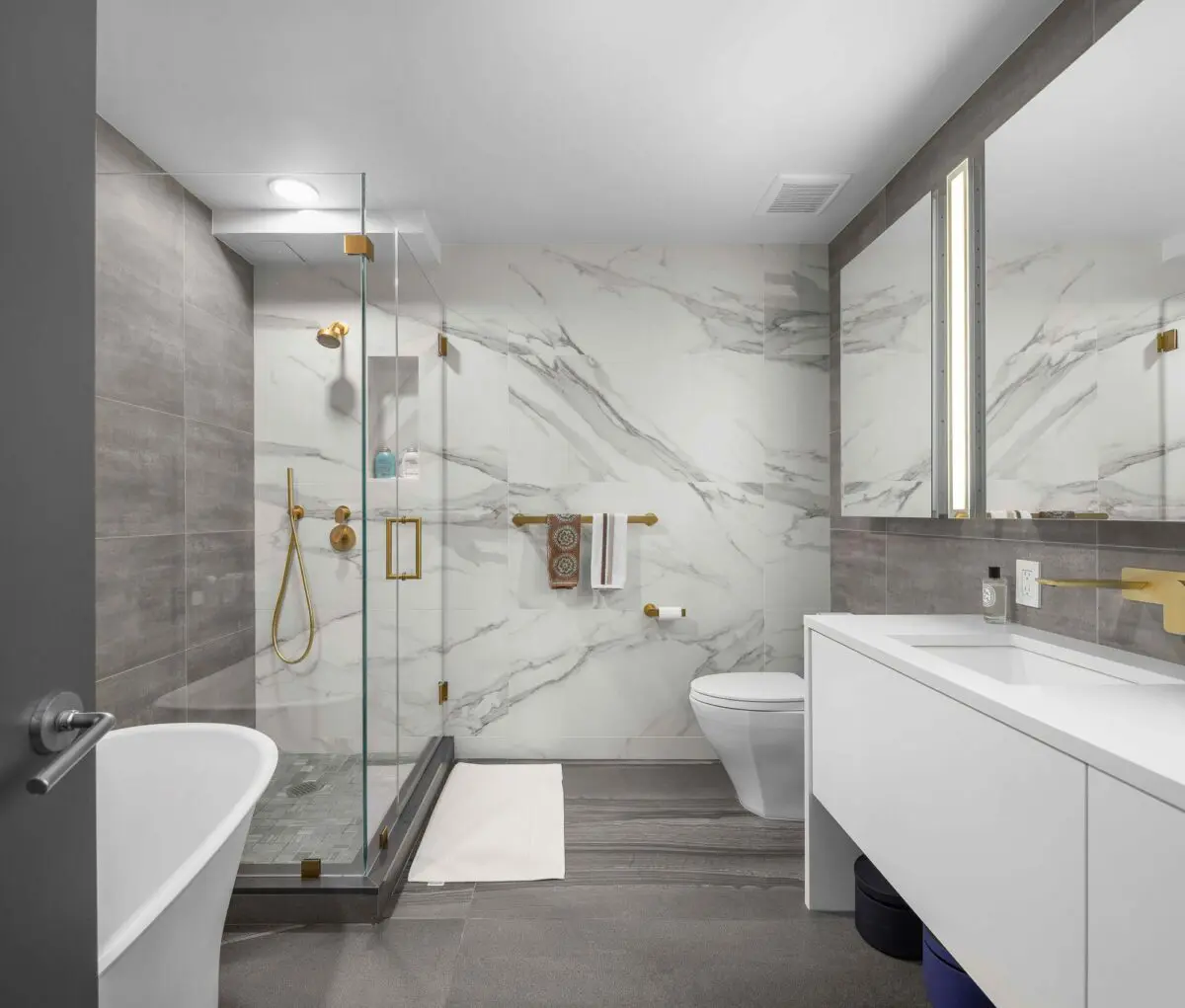 Benefits and Considerations for using floor-to-ceiling tiling in a bathroom - NYKB