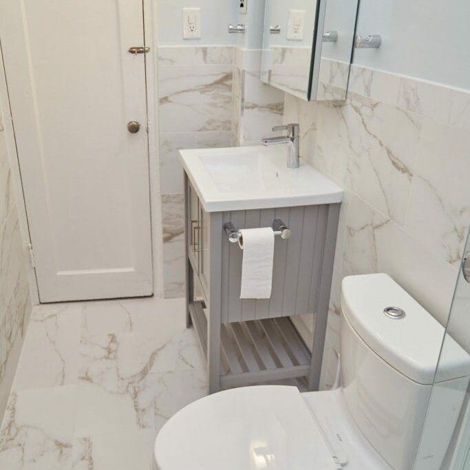 Bathroom remodeling project in W. 111th St. - photo 1 - NYKB