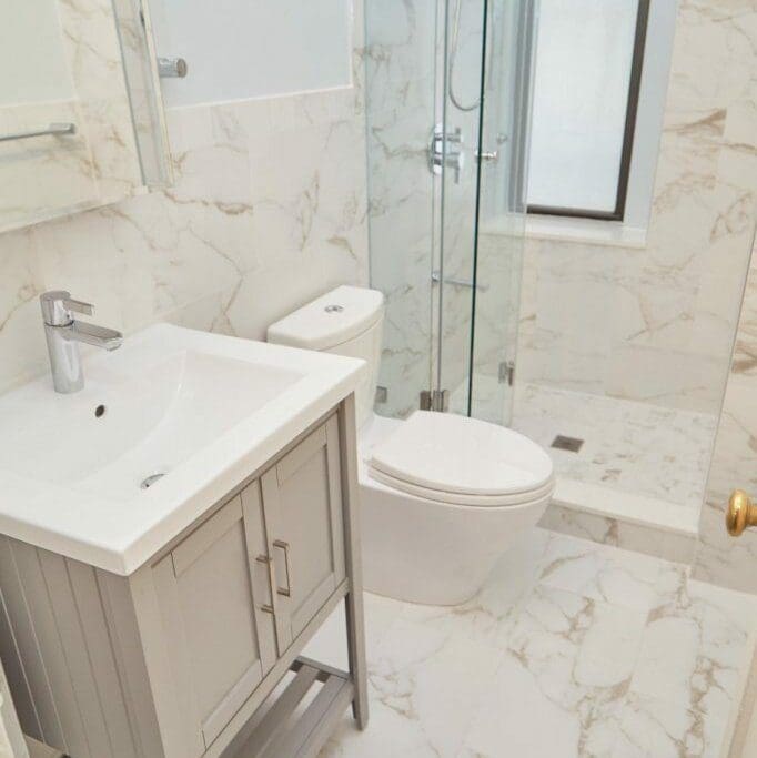 Bathroom remodeling project in W. 111th St. - photo 7 - NYKB