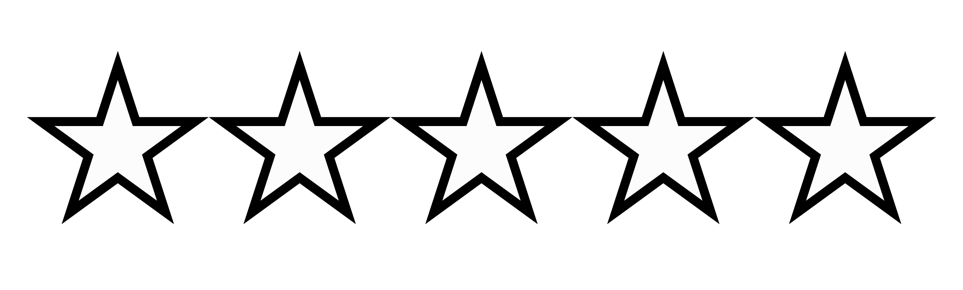 Customer Satisfaction 5 black and white stars
