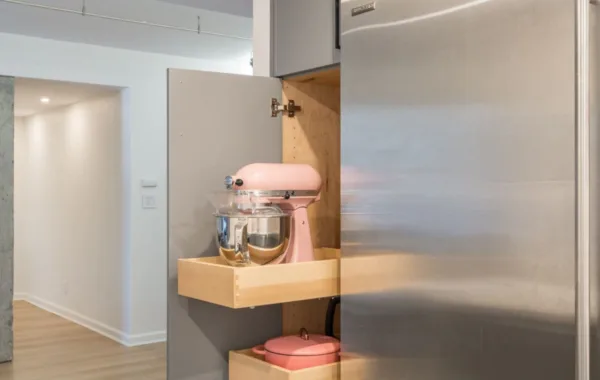 Small kitchen appliance garage image for Is an Appliance Garage Worth It in a Small Kitchen