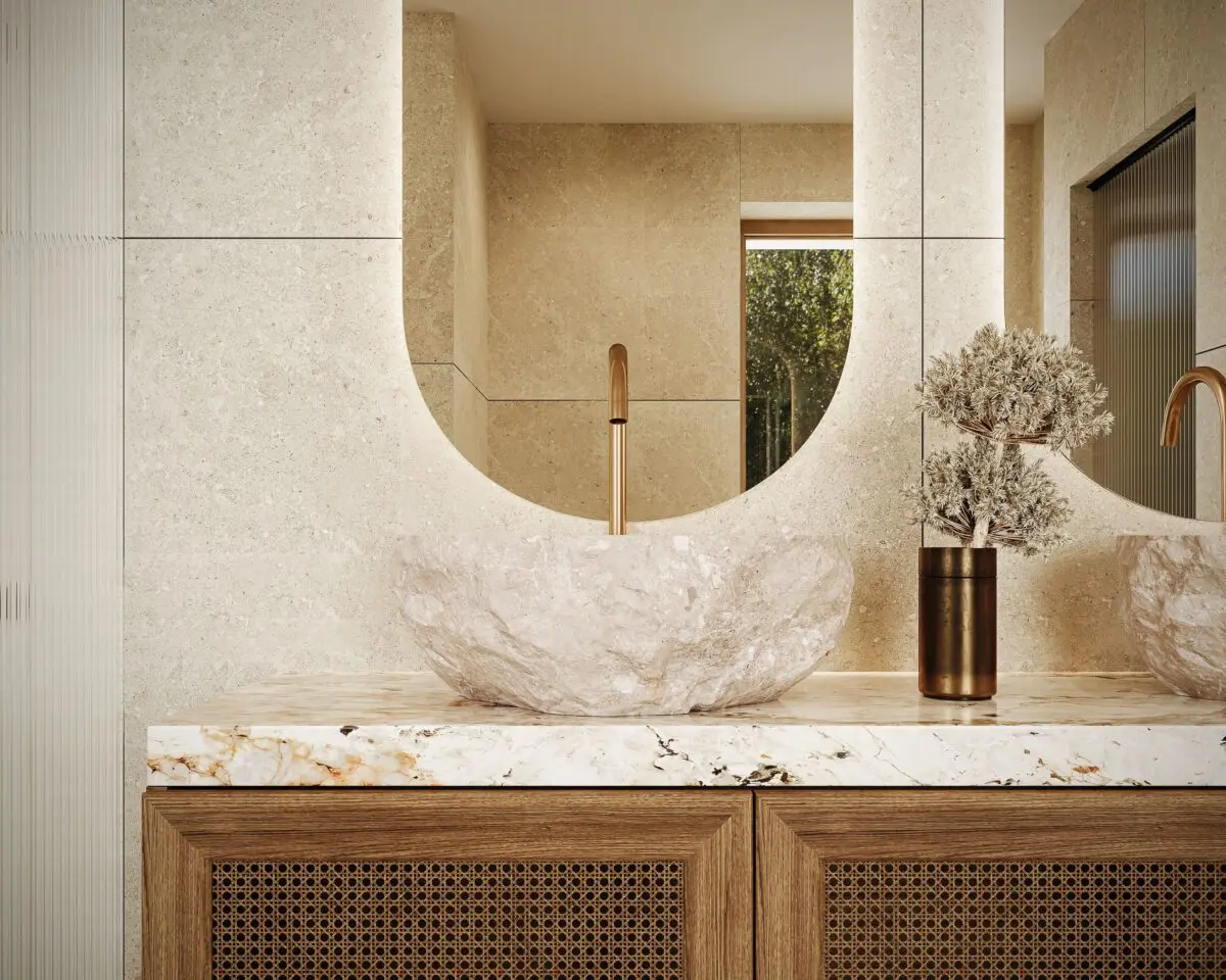 Mid-century modern bathroom image for NYC homes